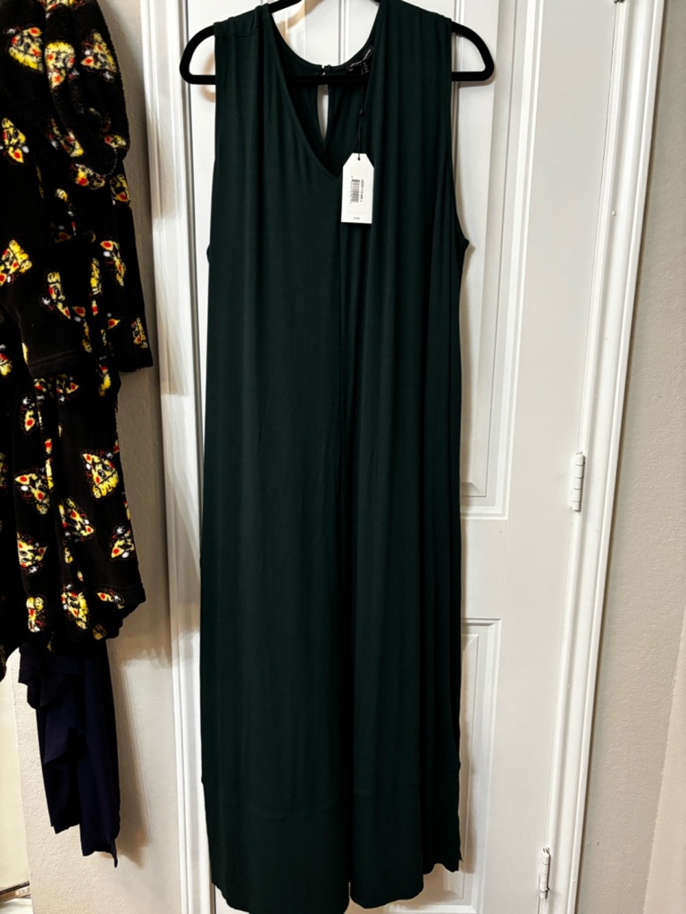 Universal Standard Dark Green Sleeveless V-Neck Maxi Dress